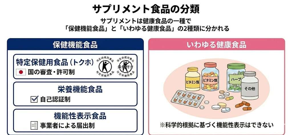 サプリメント食品の分類 サプリメントは「健康食品」の一種